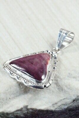 Spiny Oyster and Sterling Silver Pendant - Samuel Yellowhair