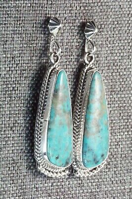 Turquoise & Sterling Silver Earrings - Verley Betone