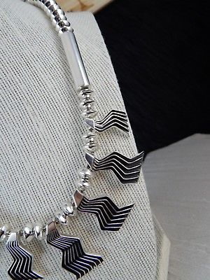 Navajo Sterling Silver Necklace - Mary Tom - High Lonesome Trading