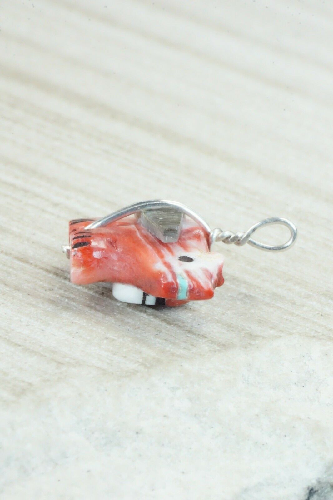 Spiny Oyster & Sterling Silver Pendant - Darrin Boone