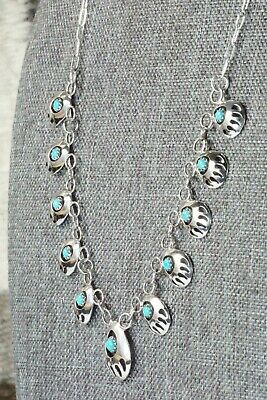 Turquoise & Sterling Silver Necklace - Leta Parker