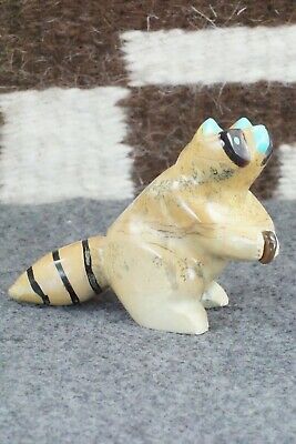 Racoon Zuni Fetish Carving - Enrike Leekya