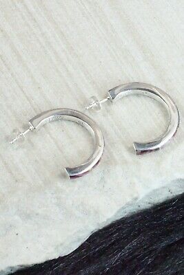 Spiny Oyster & Sterling Silver Earrings - Charles Hustito