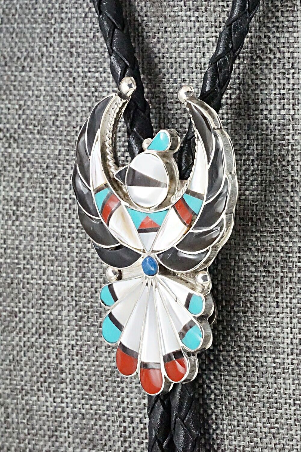 Multi Stone & Sterling Silver Bolo Tie - Verdel Niiha