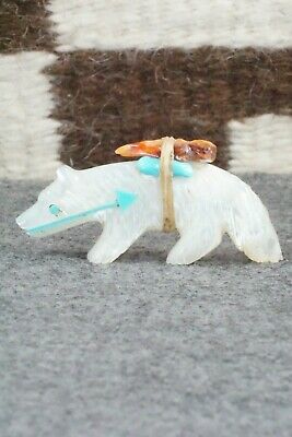 Wolf Zuni Fetish Carving - Andres Quandelacy