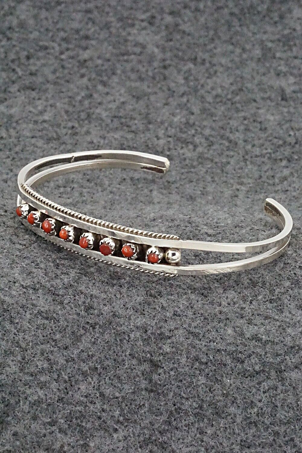 Coral & Sterling Silver Bracelet - Susie Livingston