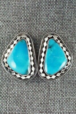 Turquoise and Sterling Silver Earrings - Sharon McCarthy