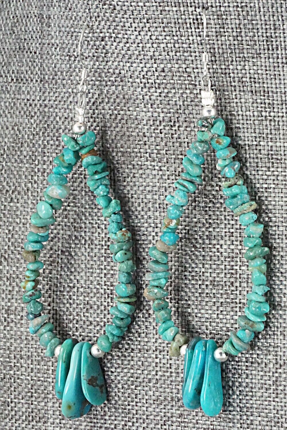 Turquoise & Sterling Silver Earrings - Tammy Nolcot
