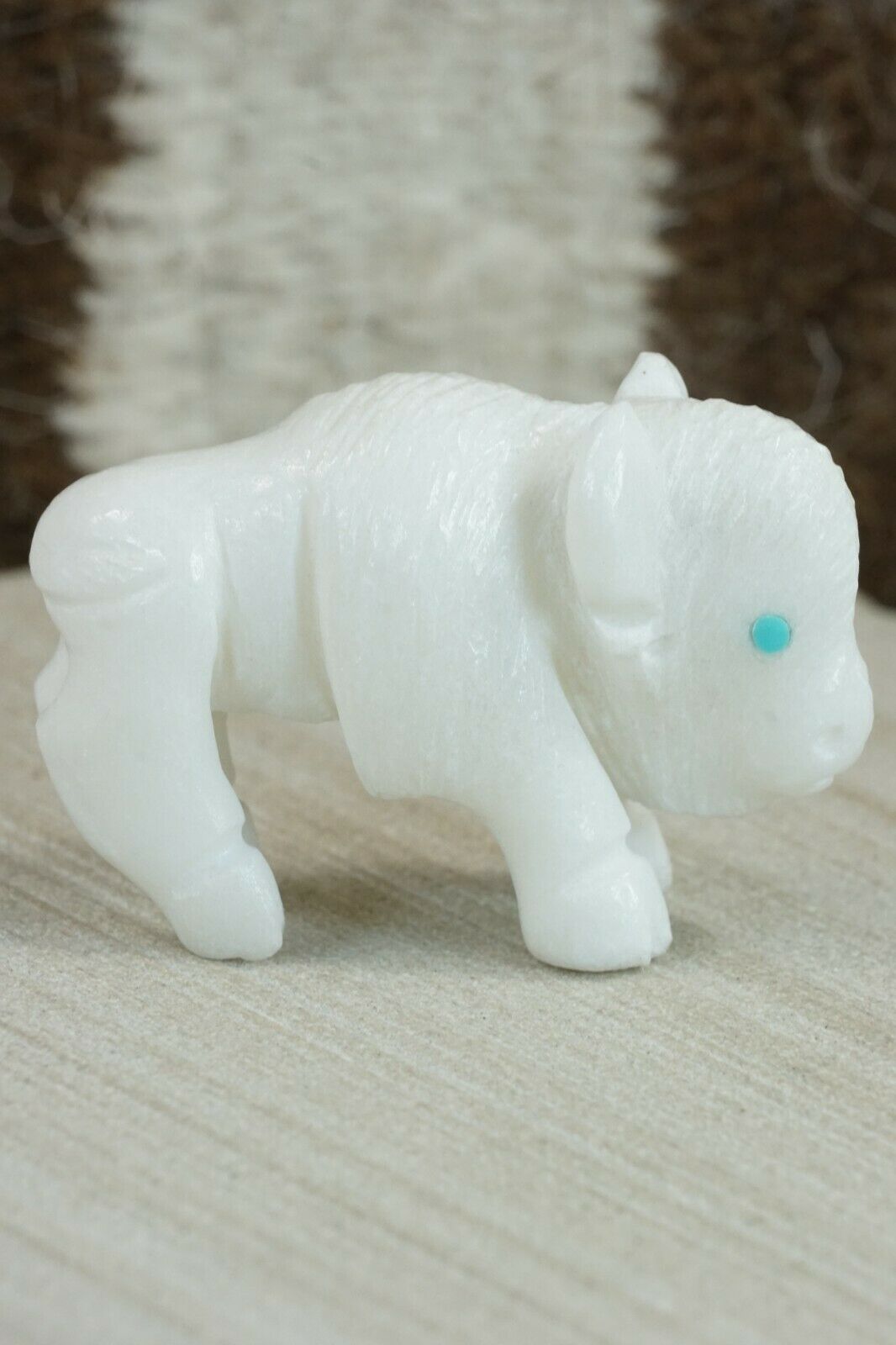Buffalo Zuni Fetish Carving - Jonas Hastito