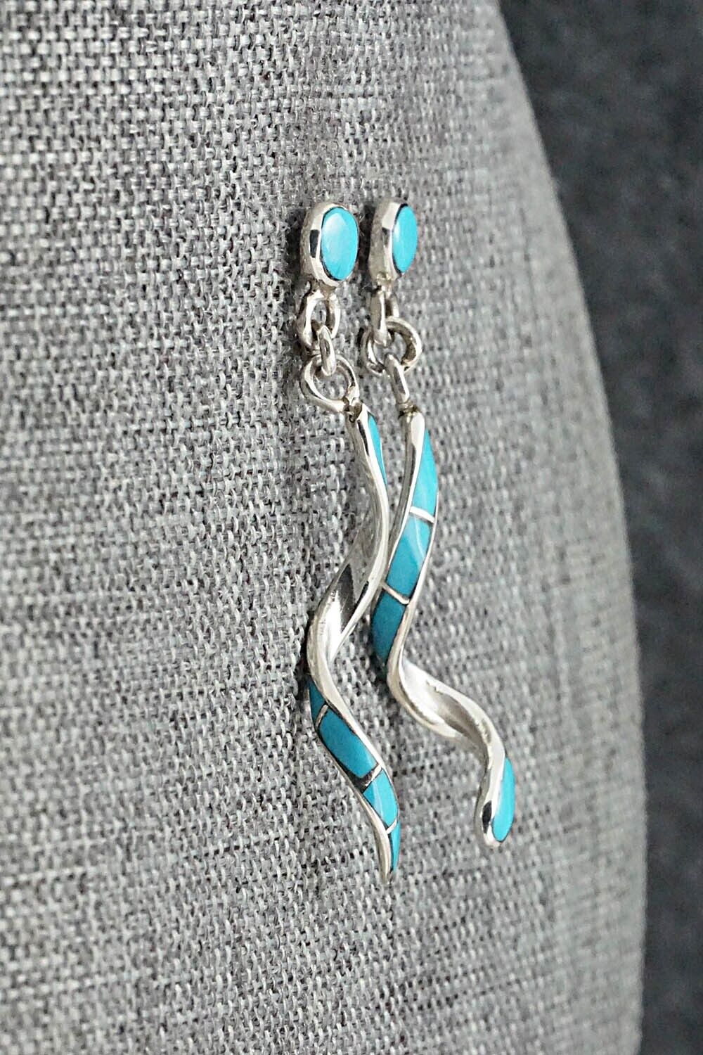 Turquoise & Sterling Silver Earrings - Ira Johnson
