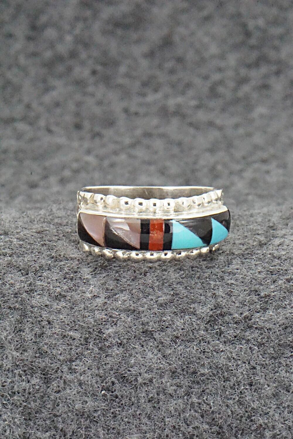 Multi Stone & Sterling Silver Ring - Rebecca Sheyka - Size 7