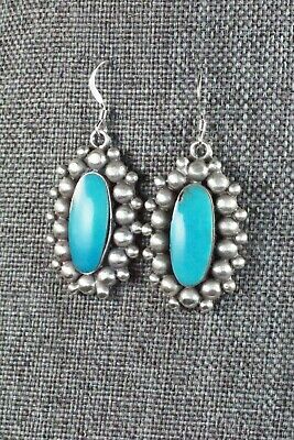 Turquoise & Sterling Silver Earrings - Freida Martinez