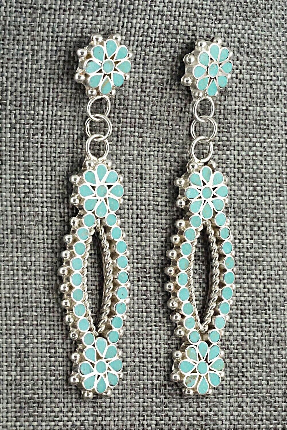 Turquoise & Sterling Silver Earrings - Michelle Peina