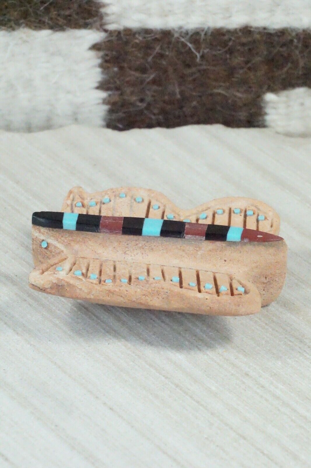 Butterfly Zuni Fetish Carving - Brandon Phillips