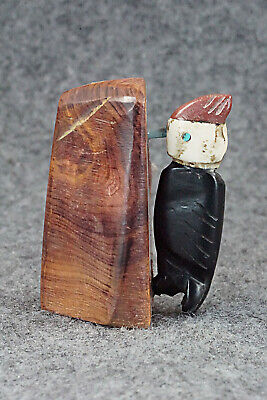 Woodpecker Zuni Fetish Carving - Justin Red Elk