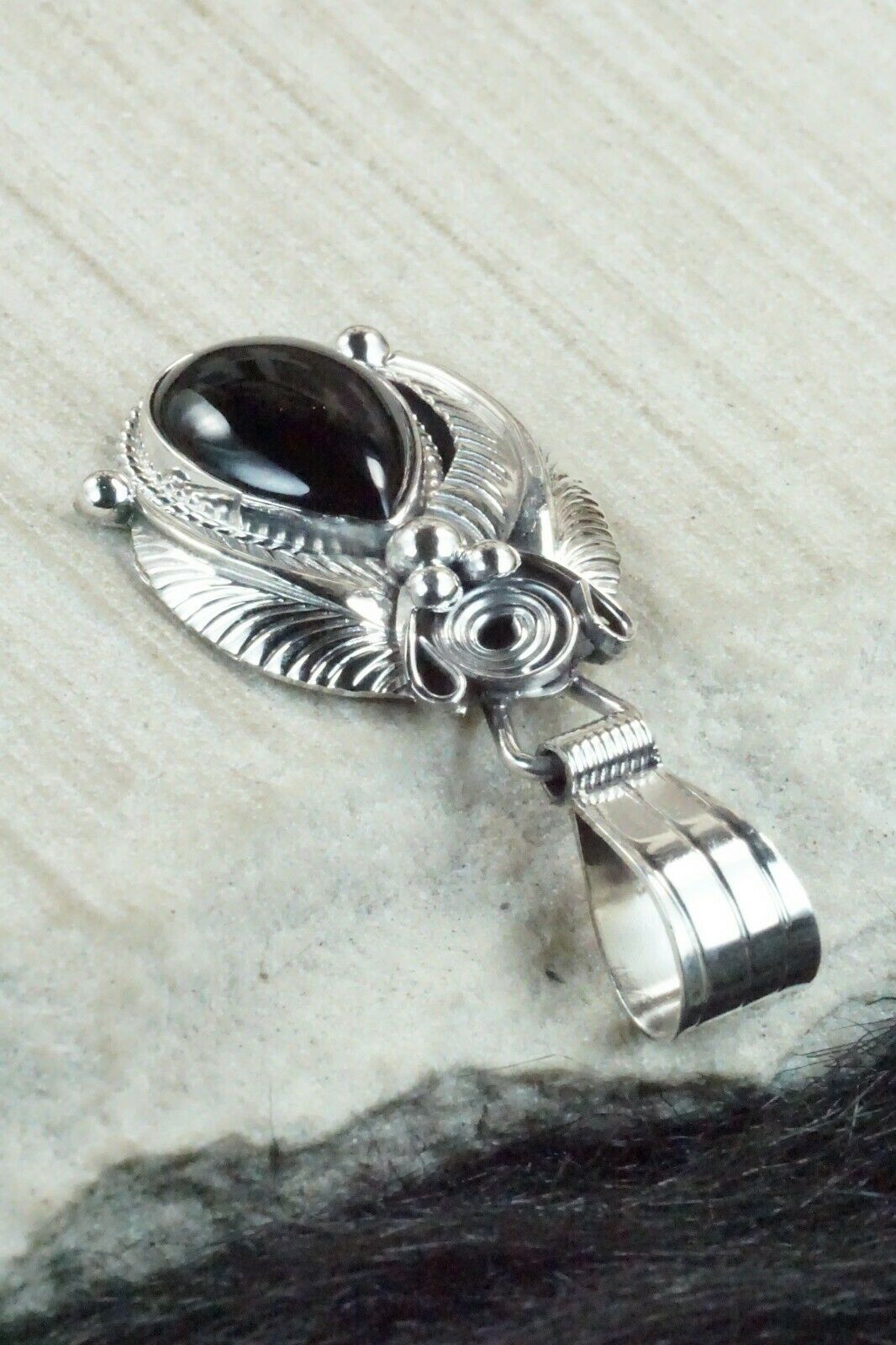 Onyx & Sterling Silver Pendant - Davey Morgan
