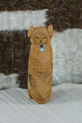 Corn Maiden Zuni Fetish Carving - Sandra Quandelacy - High Lonesome Trading