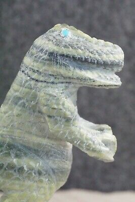 T-Rex Zuni Fetish Carving - Derrick Kaamasee