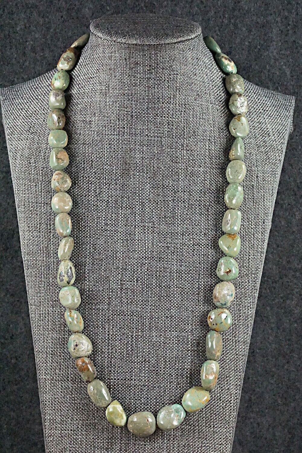 Turquoise and Sterling Silver Necklace - Louise Joe