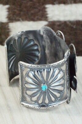 Turquoise & Sterling Silver Butterfly Bracelet - Tim Yazzie