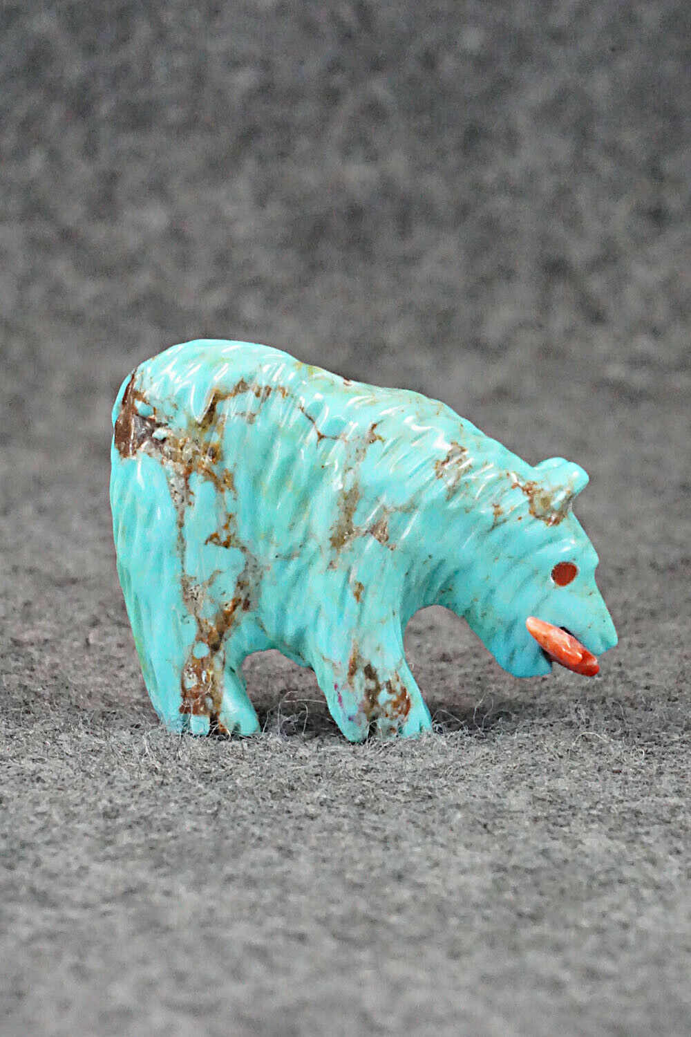 Bear Zuni Fetish Carving - Andres Quandelacy