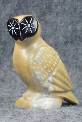 Owl Zuni Fetish Carving - Enrike Leekya