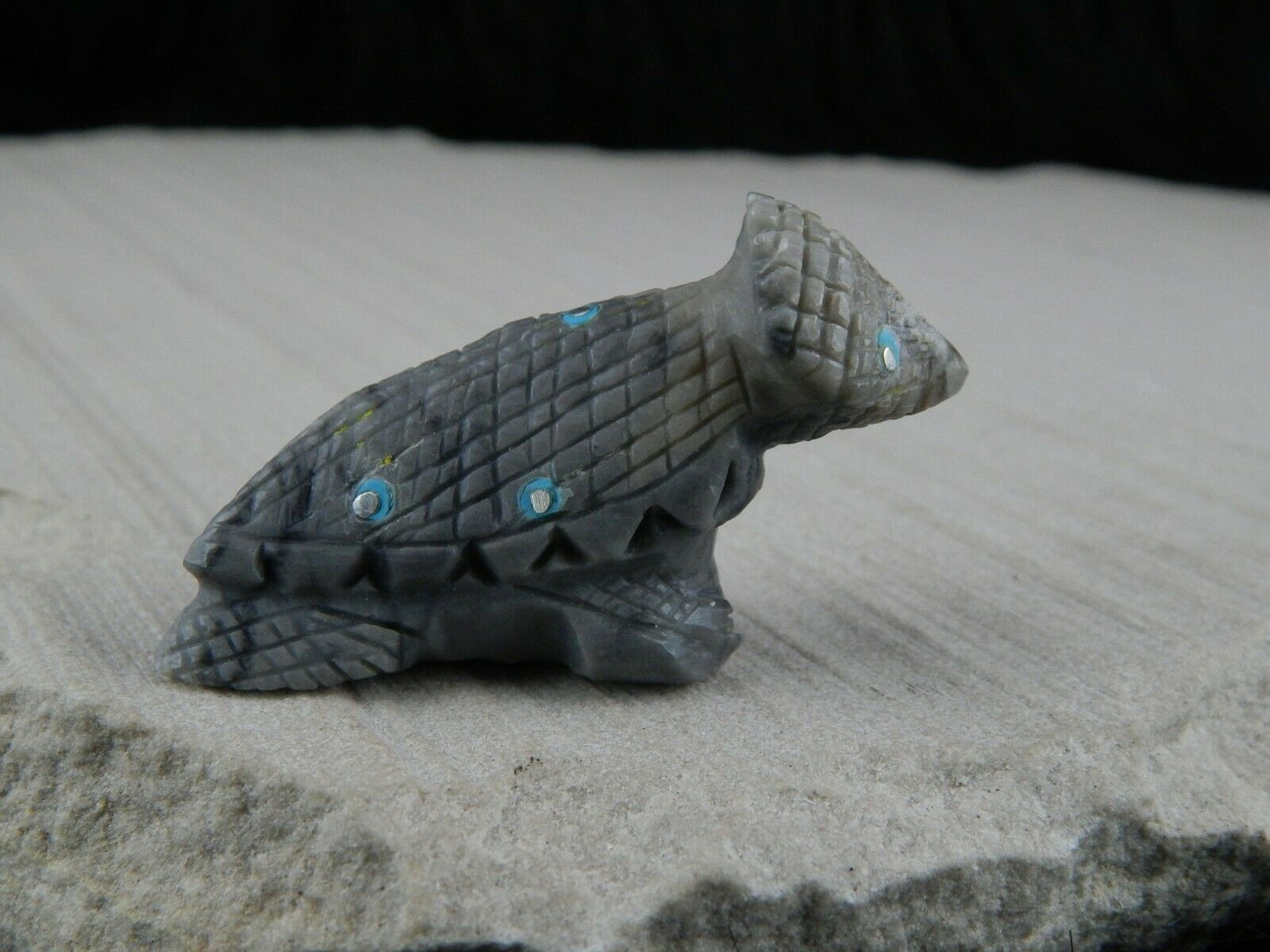Lizard Zuni Fetish Carving - Kevin Allapowa - High Lonesome Trading