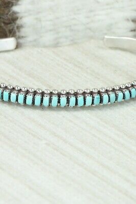 Turquoise & Sterling Silver Bracelet - Irma Unkestine