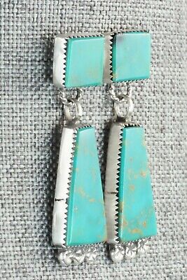 Turquoise & Sterling Silver Earrings - Selina Warner