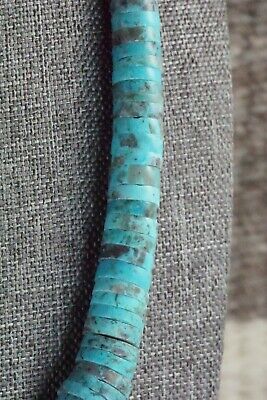 Turquoise & Sterling Silver Necklace - Lupe Lovato