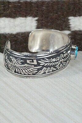 Navajo Turquoise & Sterling Silver Bracelet - Richard Singer