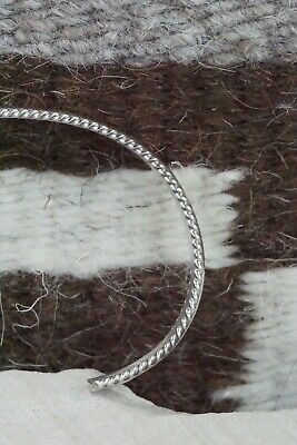 Navajo Sterling Silver Bracelet - Elaine Tahe