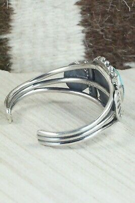 Turquoise and Sterling Silver Bracelet - Leon Martinez