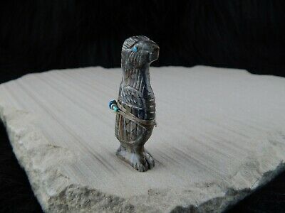 Bird Zuni Fetish Carving - Narren Bowannie - High Lonesome Trading