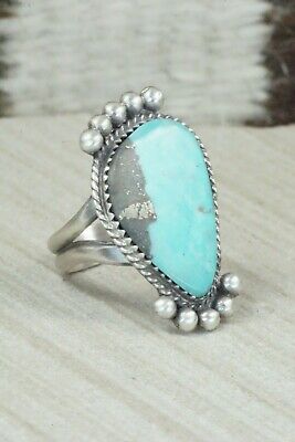 Turquoise & Sterling Silver Ring - Selina Warner - Size 7.5