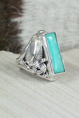 Turquoise & Sterling Silver Ring - Davey Morgan - Size 5.5