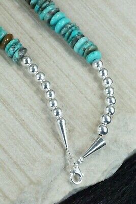 Turquoise & Sterling Silver Necklace - Navajo