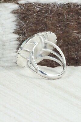 Turquoise & Sterling Silver Ring - Samuel Yellowhair - Size 7.5