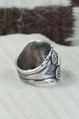 Navajo Sterling Silver Ring - Delbert Gordon - Size 10.5