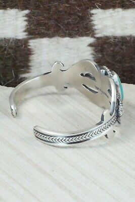 Turquoise and Sterling Silver Bracelet - Leon Martinez
