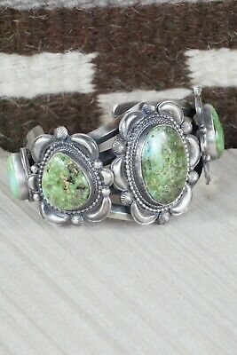 Navajo Turquoise & Sterling Silver Bracelet - Tom Lewis