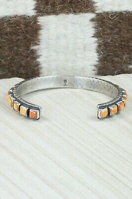 Spiny Oyster & Sterling Silver Bracelet - Ernest Rangel