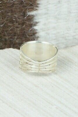 White Buffalo & Sterling Silver Ring - Claresse Kylestewa - Size 7.5