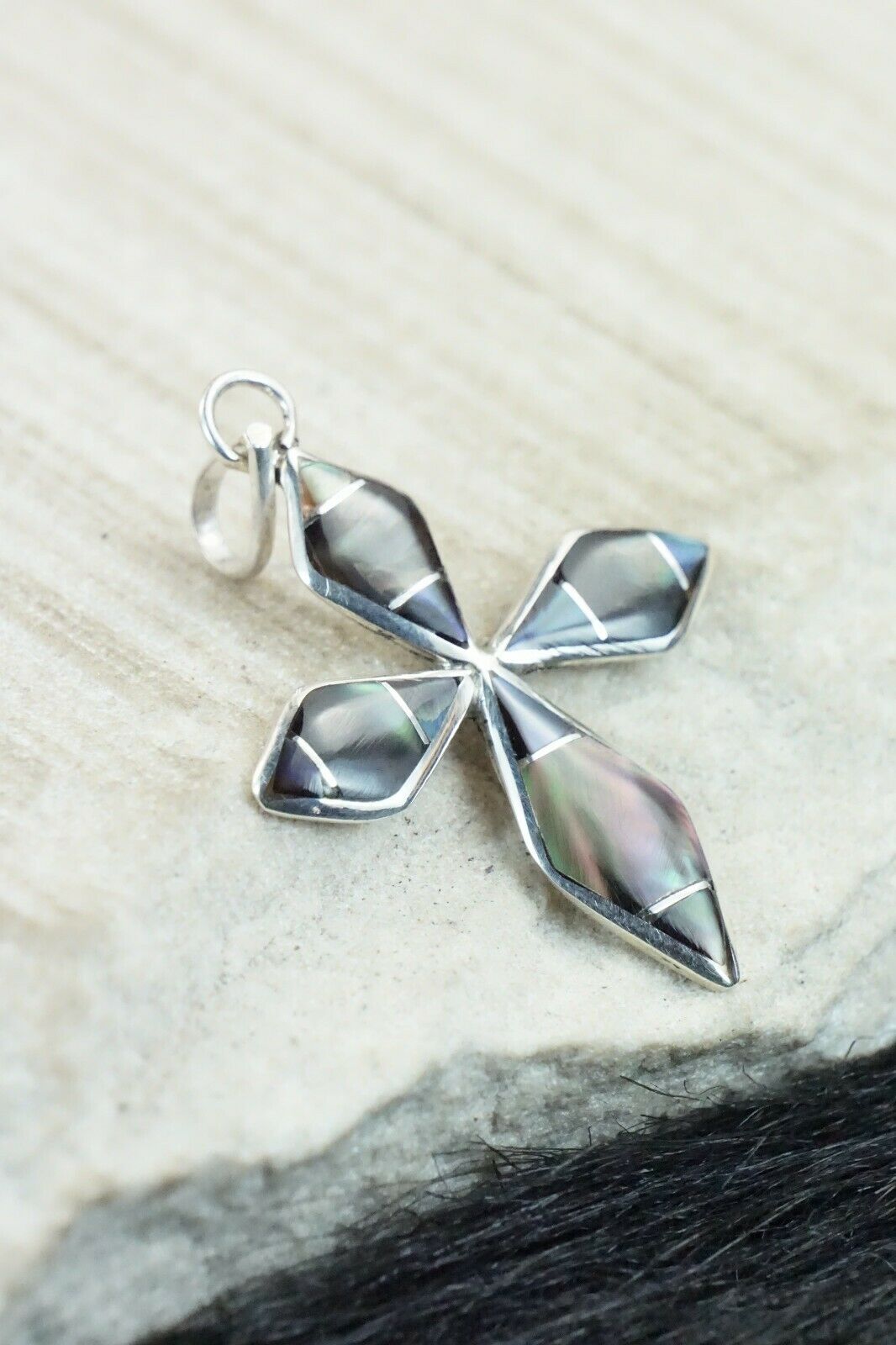 Abalone Shell & Sterling Silver Pendant - James Kee