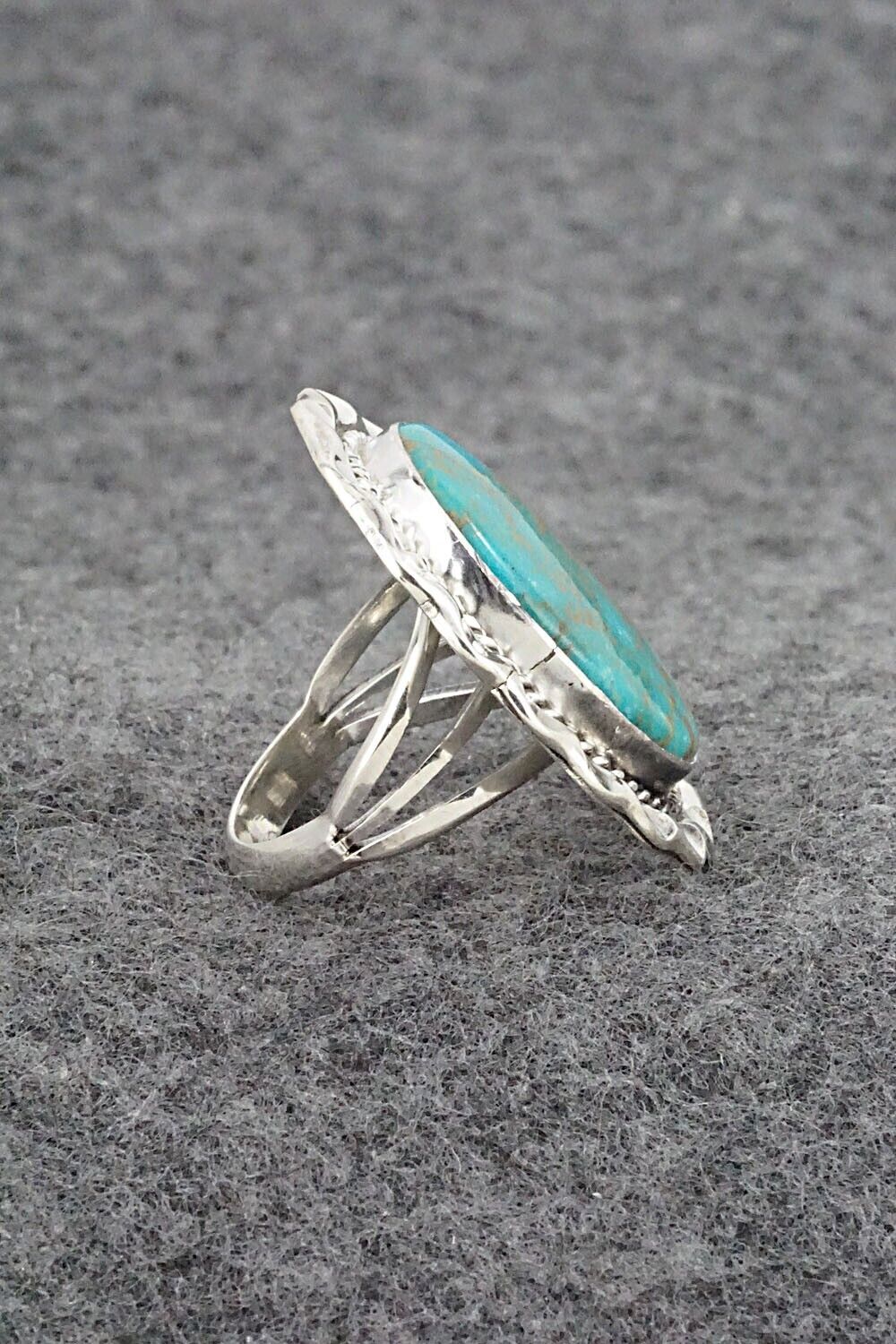 Turquoise & Sterling Silver Ring - Samuel Yellowhair - Size 6