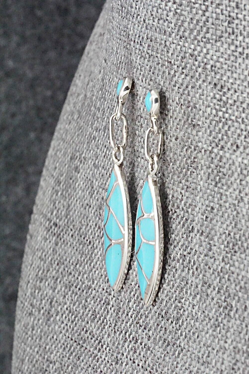 Turquoise & Sterling Silver Earrings - Orena Leekya