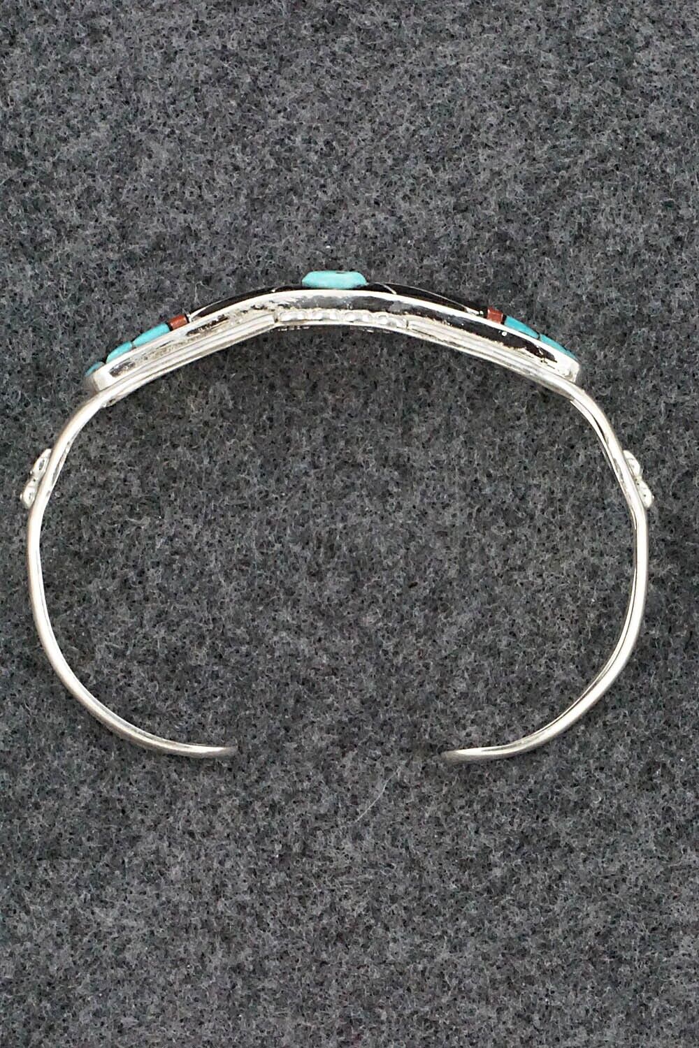 Multi Stone & Sterling Silver Inlay Bracelet - Ola Eriacho