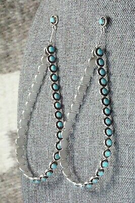 Turquoise and Sterling Silver Earrings - Florenda Lonasee