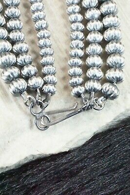 Sterling Silver Navajo Pearl Necklace & Earrings - Tonisha Haley - High Lonesome Trading