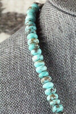 Turquoise & Sterling Silver Necklace - Navajo